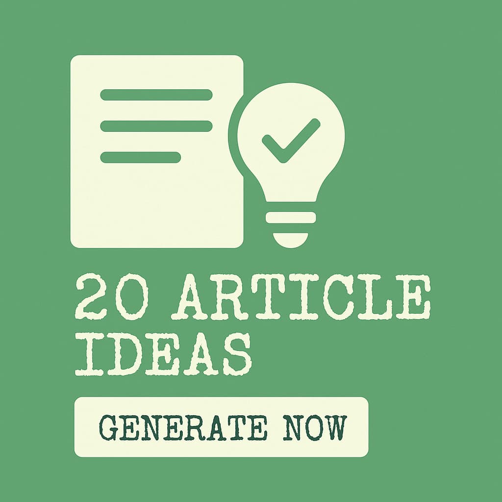 Article Ideas Banner